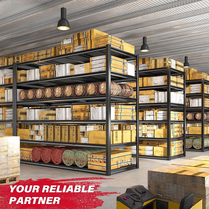 REIBII 84“H Garage Shelving Heavy Duty Storage Shelves 3500 LBS Adjustable - Image 7