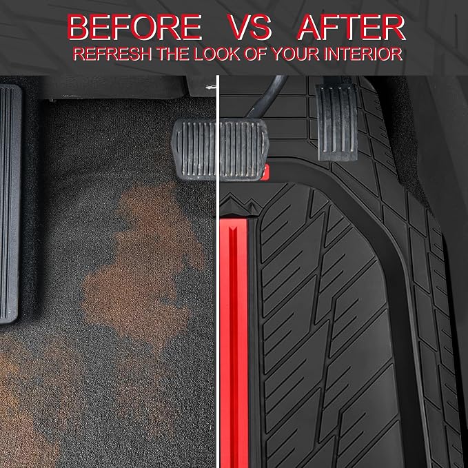 CAR PASS Tire Tread DeepDish Rubber Floor Mats - Image 7