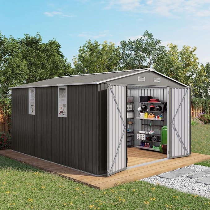 10X12 FT Outdoor Storage Shed by Unknown