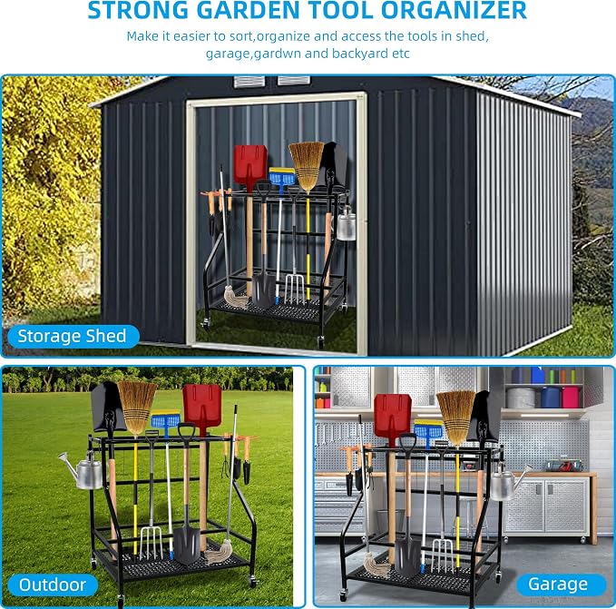 Garden Tool Organizer for Garage, Tool Organizers and Storage，Garden Tool Rack - Image 7