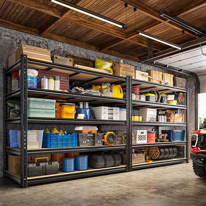 55" W Storage Shelves, 2550LBS Garage Shelving Heavy Duty, 5-Tier Heavy Duty - Image 5
