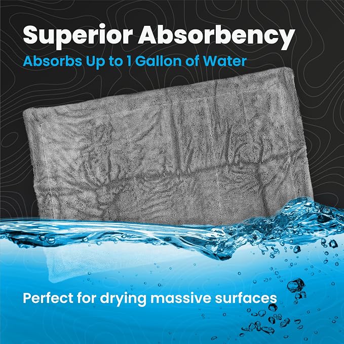 SKIPS Massive Microfiber Towel: Premium, Lint-Free Microfiber Cleaning Towel - Image 4