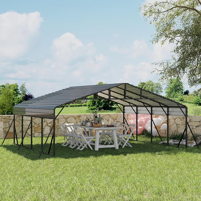 20x20 FT Metal Carport, Garage - Image 7