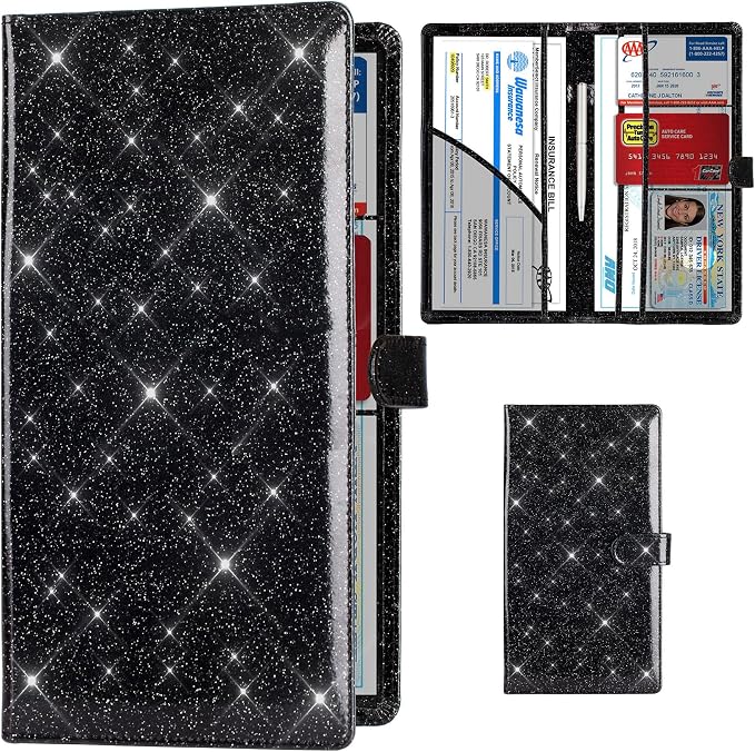 TOURSUIT Car Registration and Insurance Card Holder, Vehicle License Document by TOURSUIT