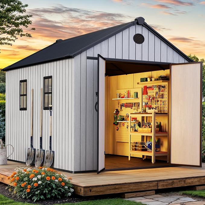 YITAHOME 8x10 FT Outdoor Storage Shed - Image 2