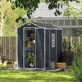 MyVoice 8x4 FT Outdoor Resin Storage Shed by MyVoice