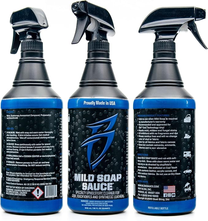 Boat Bling Mild Soap Sauce Premium Upholstery Cleaner, - Image 3