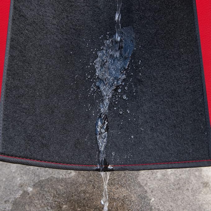 CAR PASS Rainbow Waterproof Universal Fit Faux Leather Car Carpet- Anti-Slip - Image 5