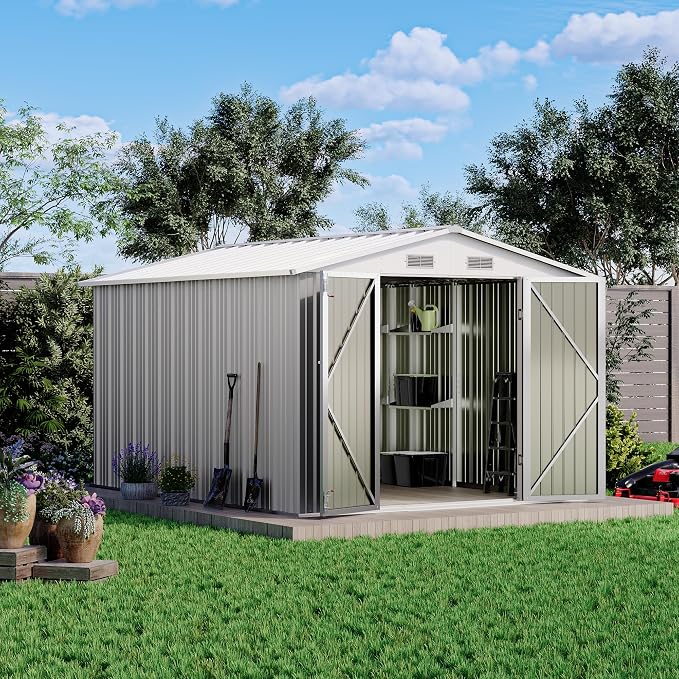 Patiowell 8x10 FT Outdoor Storage Shed by Patiowell