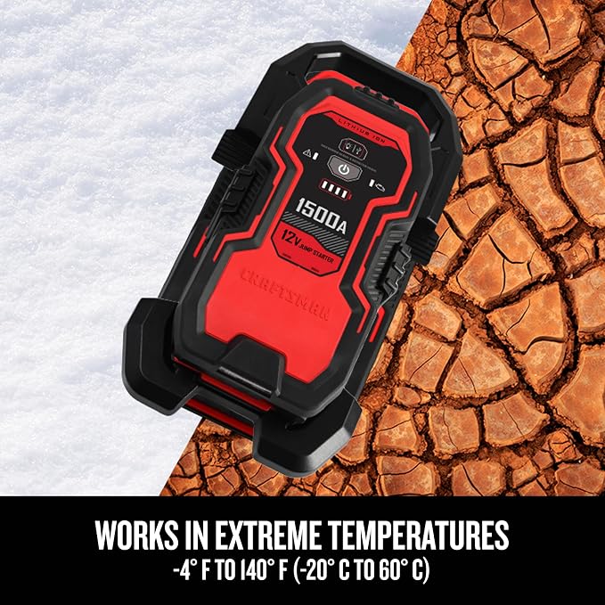 CRAFTSMAN Lithium Jump Starter and Portable Power Pack, CMXCESM264, 2.4 Amp USB - Image 3