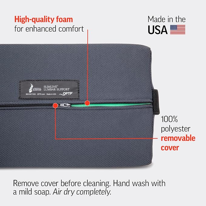 OPTP The Original McKenzie Slimline Lumbar Support – USA-Made Lower Back Support - Image 5