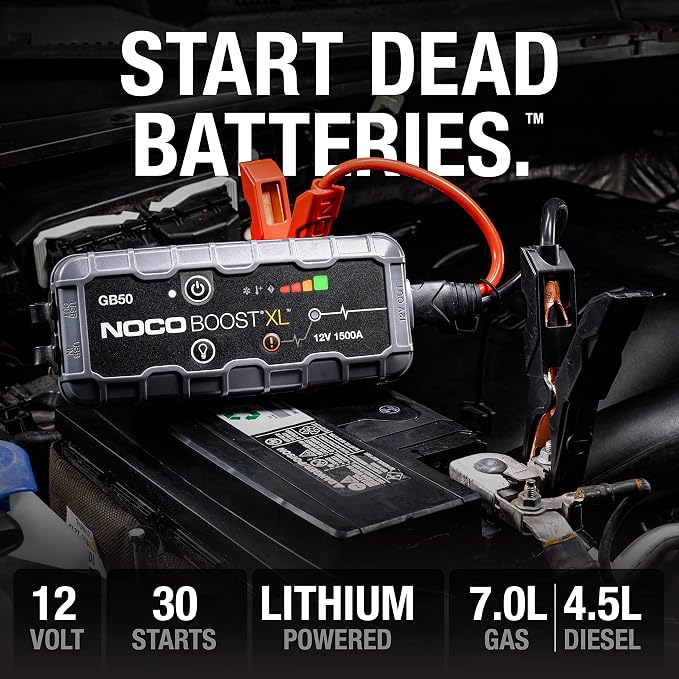 NOCO Boost GB50: 1500A UltraSafe Jump Starter – 12V Lithium Battery Booster Pack - Image 2