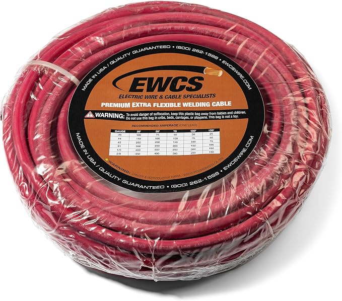 EWCS 2 Gauge Premium Extra Flexible Welding Cable 600 Volt - Image 4