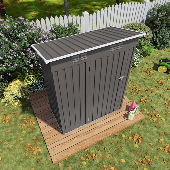 ARMSET 6x3.5 FT Metal Outdoor Storage Shed - Image 8