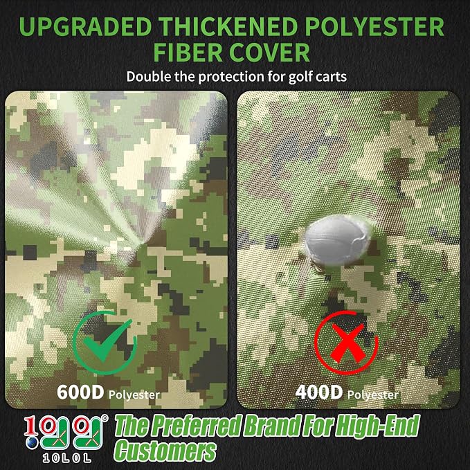 10L0L Heavy Duty Golf Cart Cover - Image 2