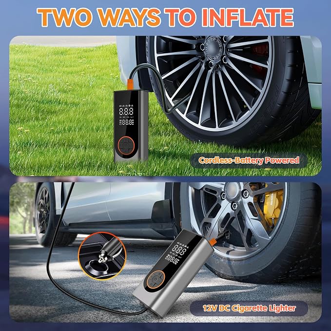 Tire Inflator Portable Air Compressor 150PSI Air Pump - Image 4