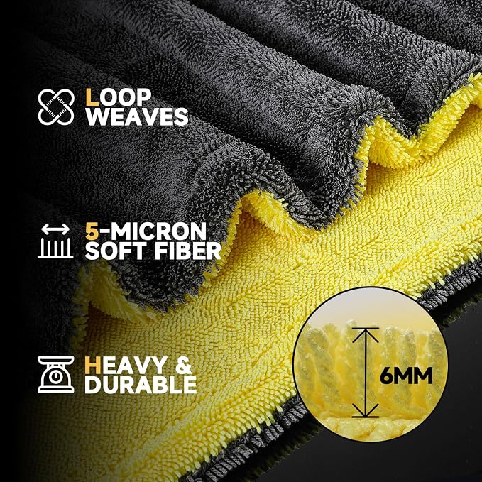 Car Drying Towel, Extra Large 36"x24" Microfiber Towel - Image 3