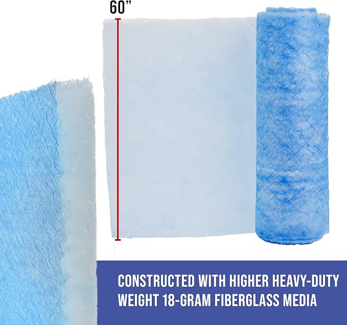 Master Airbrush Elite Paint Spray Booth Exhaust Filter Roll 60" x 100' - Image 3