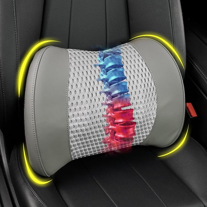 Memory Foam Lumbar Support Cushion Relieves Lower Back Pain by LoftyAim