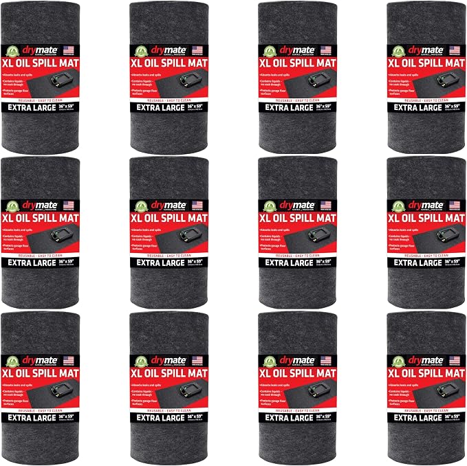 Drymate XL Oil Spill Mat, Premium Absorbent Oil Pad, Waterproof Backing by Drymate