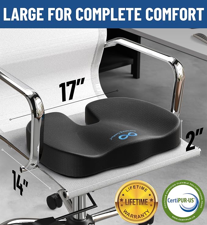 Everlasting Comfort Doctor Recommended Gel Memory Foam Seat Cushion - Image 4