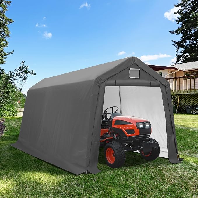 7' x 12' Outdoor Storage Shelter Shed, Portable Storage Shed Heavy Duty by Raysfung