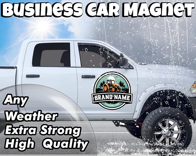 Custom Car Magnet Sign | Personalized Logo by Custom