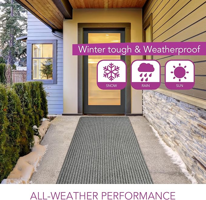iCustomRug Spartan Weather Warrior Indoor/Outdoor Utility Ribbed Carpet Runner - Image 6