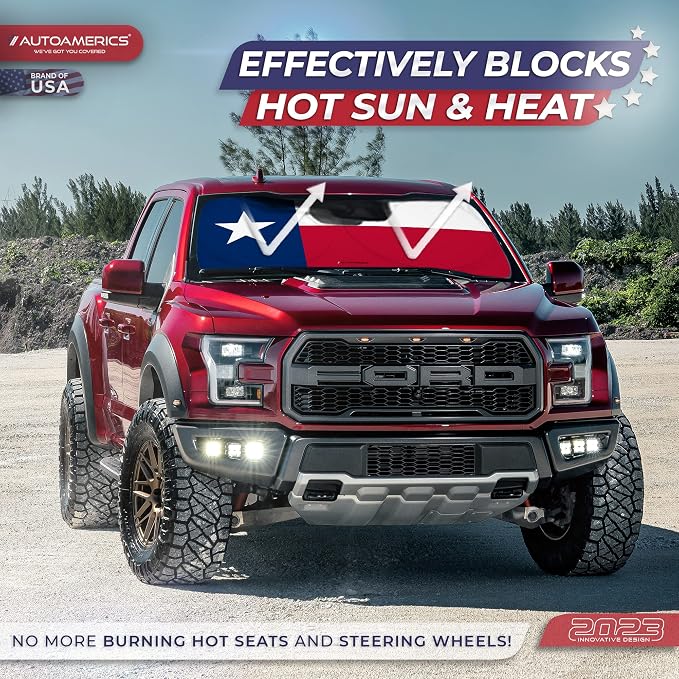Autoamerics Truck Windshield Sun Shade - Image 3