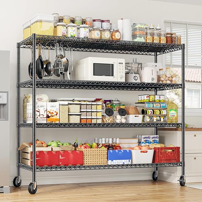 REIBII 75.6" H Storage Shelves Wire Shelving Unit - Image 9