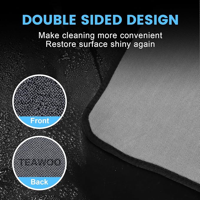 Shiny Wipes Shower Cleaning Cloth, Ultra Absorbent Car Drying Towel, 2 Pack 16 - Image 5