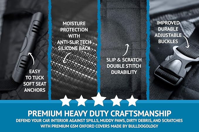 Bulldogology Dog Car Seat Cover - Image 7