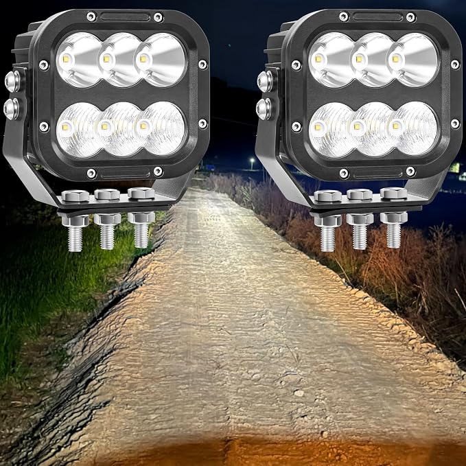 LED Light Pods, Offroad Driving Lights 5 Inch 120W 10000lm Off Road LED Work - Image 8
