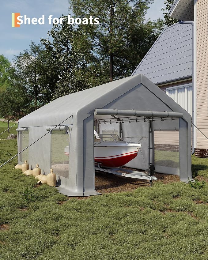 10x20 Ft Carport, Car Port - Image 5