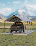 11'x20'x9' Vertical Roof Metal Carport, Heavy Duty Steel Car Ports by GarveeLife