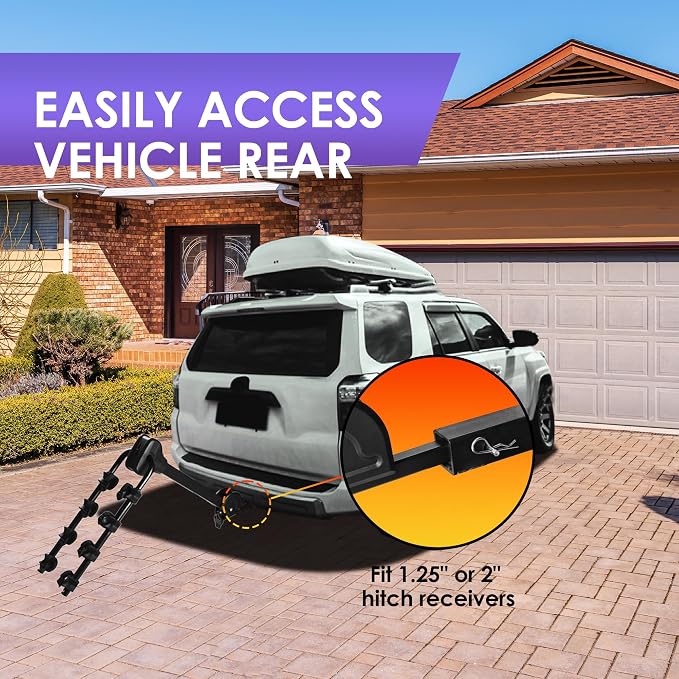 Young 4 Bike Rack Tilting Hitch Mounted - Image 5