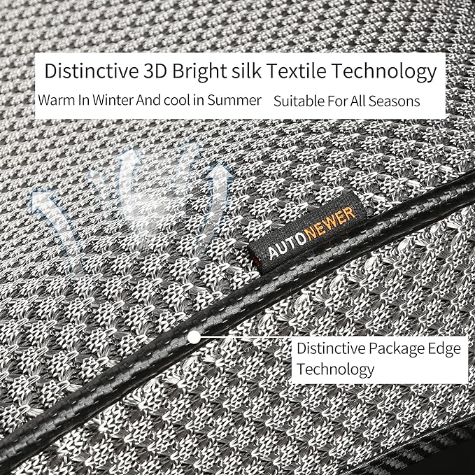 Auto Newer Breathable Universal Four Seasons Car Seat Covers, Luxury Include - Image 2