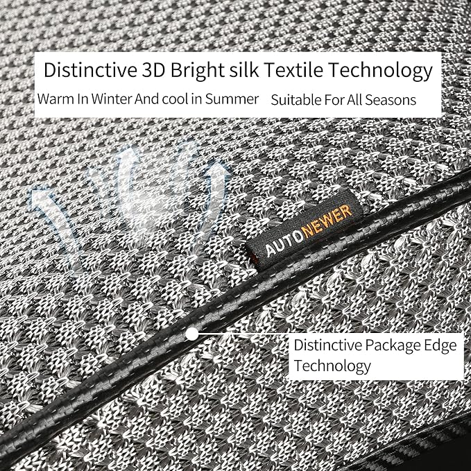 Auto Newer Breathable Universal Four Seasons Car Seat Covers， Luxury Car Seat - Image 2