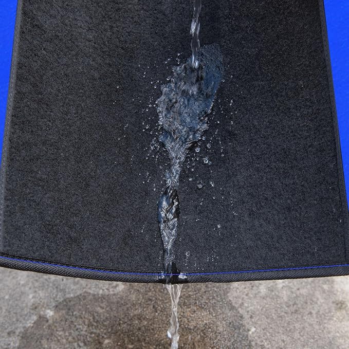 CAR PASS Rainbow Waterproof Universal Fit Faux Leather Car Carpet- Anti-Slip - Image 5
