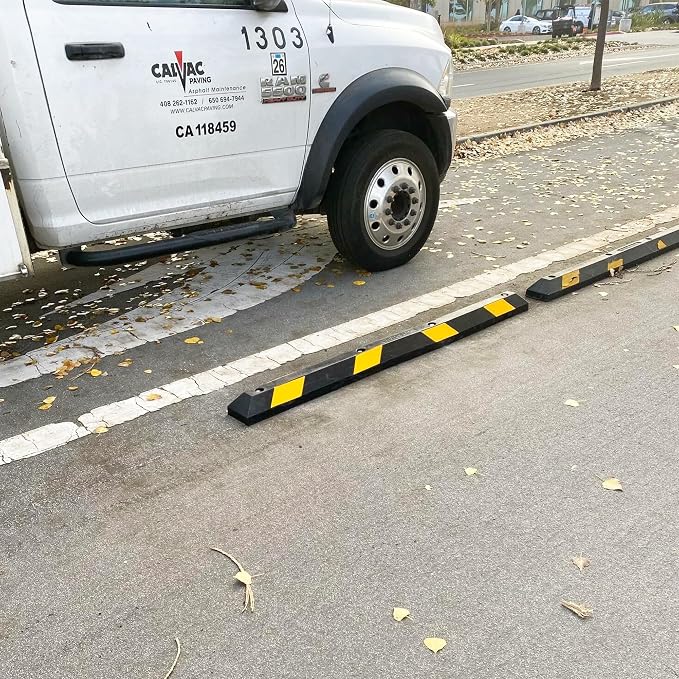 Guardian Parking Stop, 6 Foot Long Rubber Curb - Image 5