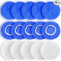 9 to 10 Inch Car Polisher Pad Bonnet, 10*Microfiber+5*Woollen by FONAROLL