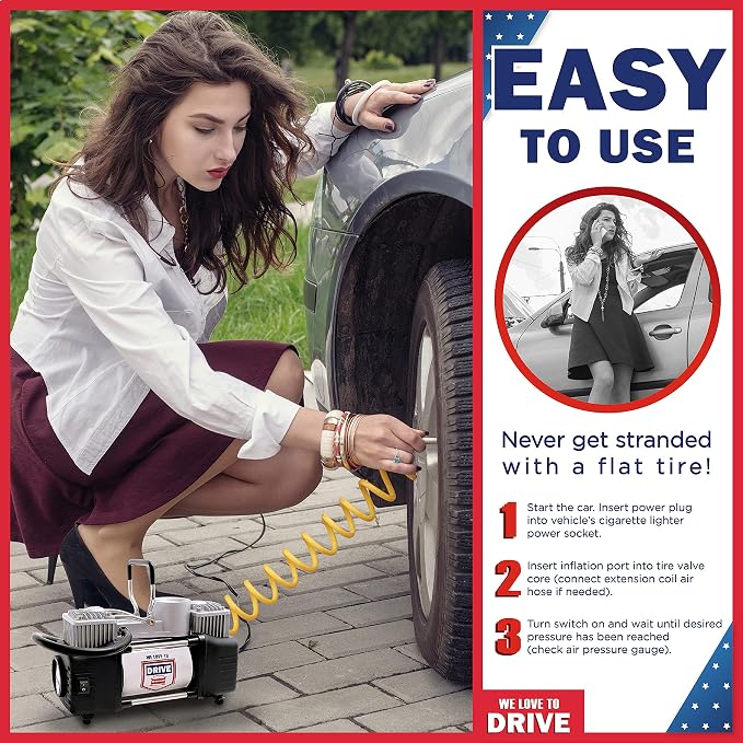 Tire Inflator Portable Air Compressor - Image 9