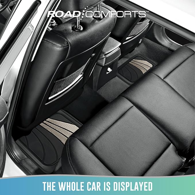 Road Comforts Car Floor Mats Full Set – Front & Rear Car Floor Mats - Image 3