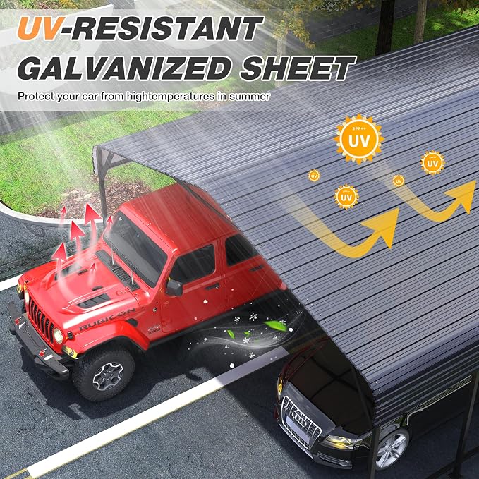 20x40 FT Metal Carport Canopy Heavy Duty - Image 6