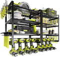 KAFAHOM Power Tool Organizer Wall Mount, 4-Tier Drill Holder by KAFAHOM