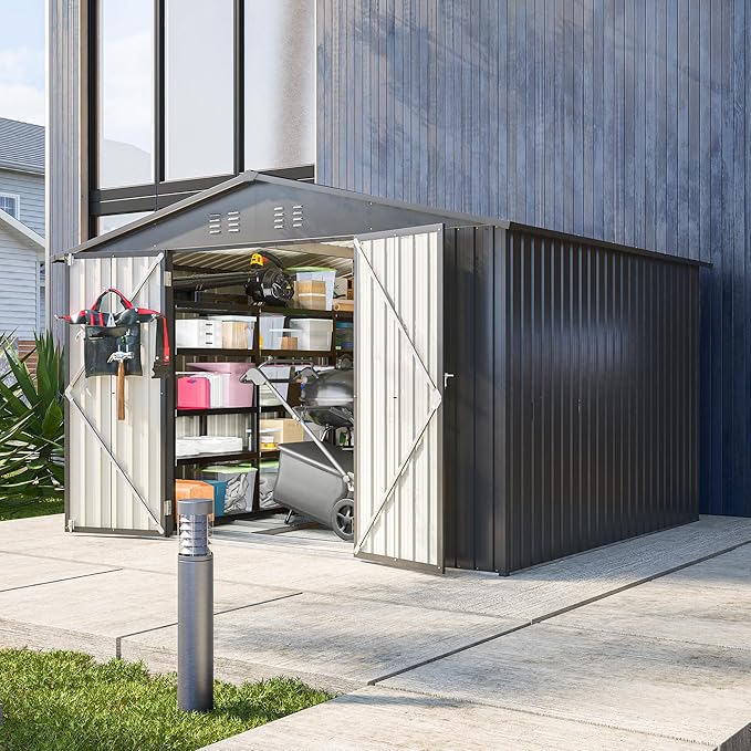 10X8 FT Outdoor Tool Storage Shed - Image 2