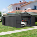 Domi 12'x20' Metal Garage Shed, Heavy Duty Outdoor Steel Carport by domioutdoorliving