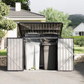 Outdoor Trash Can Storage 2 Binsgarbage Bin Storage Shed, 3x6 FT Garbage Bin by RELJOFUM