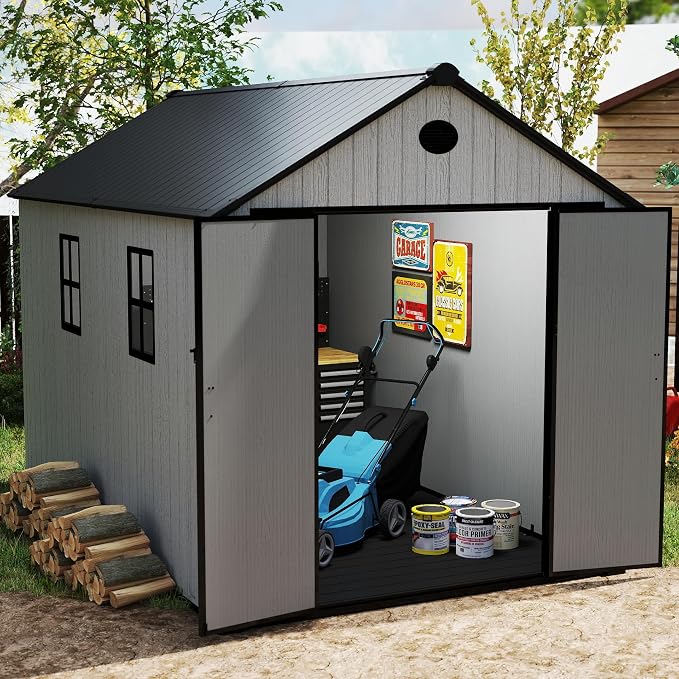 7.3 x 12 FT Shed Resin Outdoor Storage - Image 2