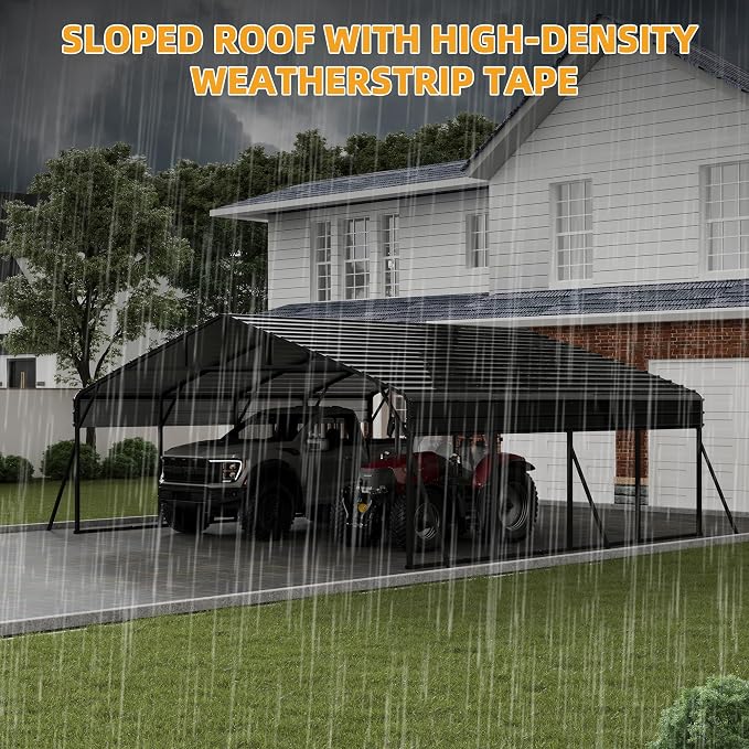 20' x 20' Heavy Duty Metal Carport - Image 7